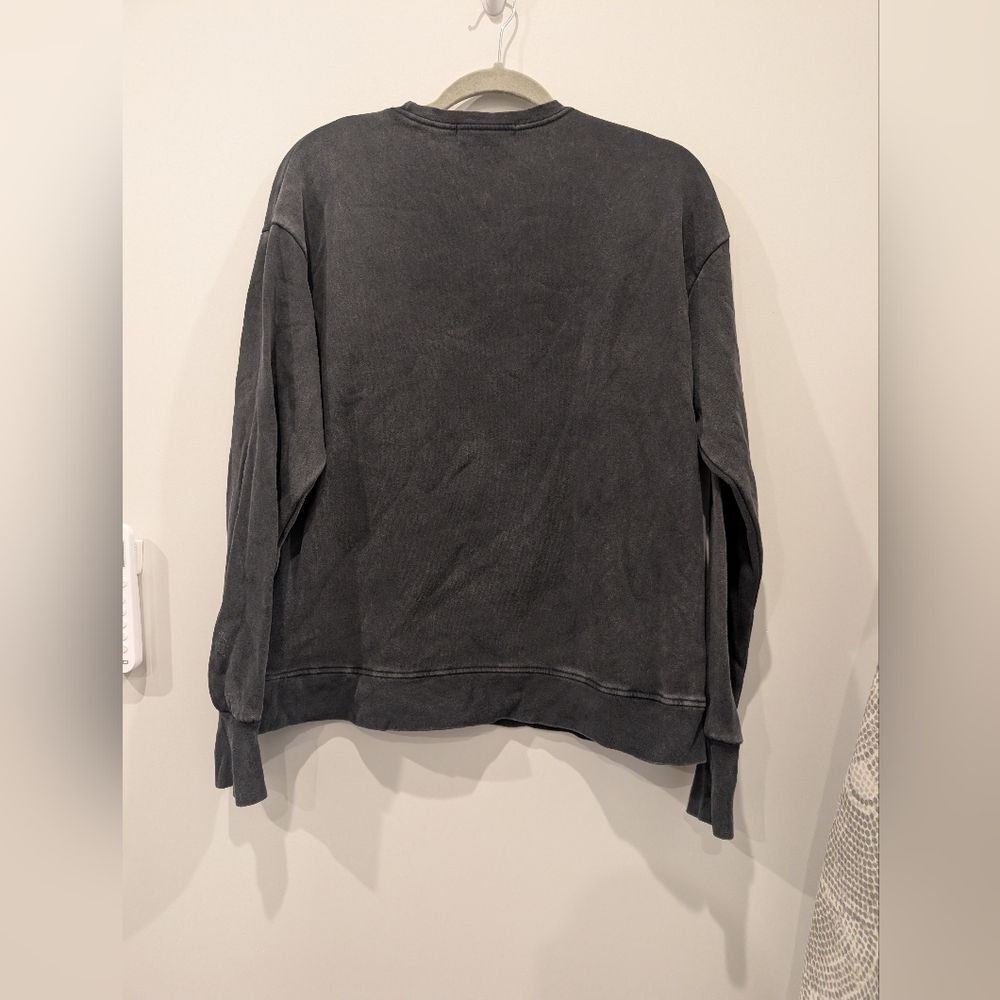 The Laundry Room Coca Cola Polar Bear Sweatshirt Faded Black Jumper Retro Small - Picture 3 of 3